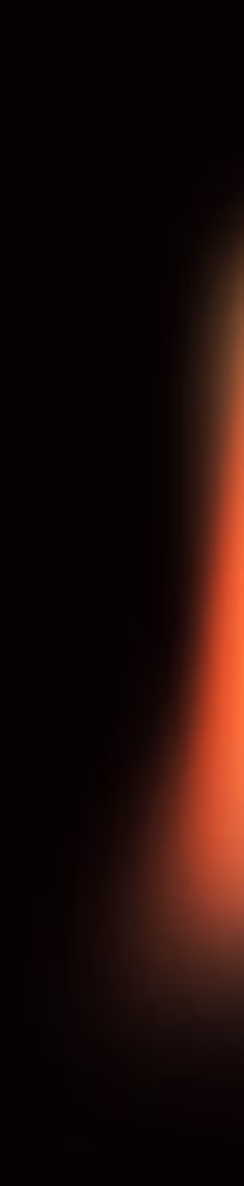 Soft orange glow fading into a dark starry background.